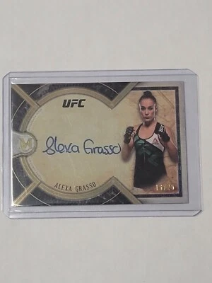 2018 Topps Museum UFC Alexa Grasso On Card Autograph Gold /25 - Image 1 of 2