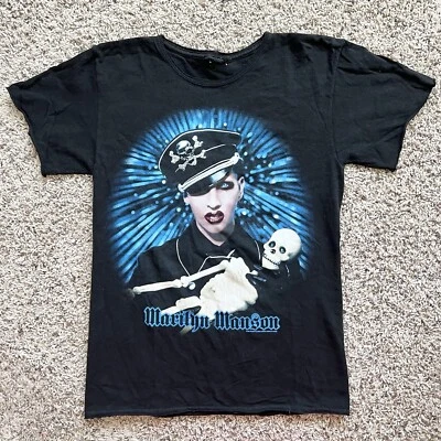 Camisa De Colección 2004 Marilyn Manson Gigante Talla Pequeña Doble Cara Ver Fotos Foto 1 de 4