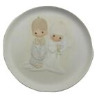 1980 Precious Moments Wedding Plate The Lord Bless You & Keep You Embossed Plate