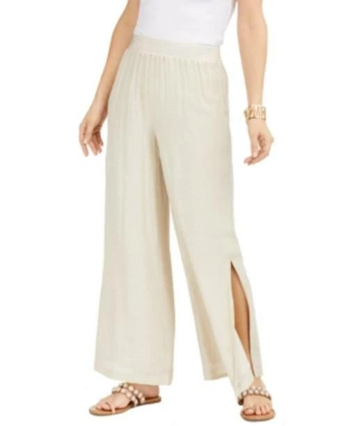 Precio de venta sugerido por el fabricante $60 Pantalones Thalia Sodi de pierna ancha naturales talla XL NUEVOS SIN ETIQUETAS Foto 1 de 1