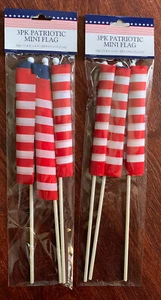 2 Pack Fourth of July Patriotic Decorations Flags 11.4x6 Ea ⭐️Total of 6🇺🇸 - Bild 1 von 2