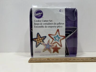 Juego de Cortador de Galletas Wilton en Forma de Estrella - 4 Piezas, Estrellas Foto 1 de 4