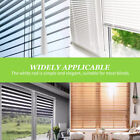 4pcs Blind Wand White Fiberglass Opener Curtain Durable Home Windows With Hook