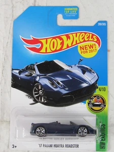 Hot Wheels 2016 '17 Pagani Huayra Roadster #290 HW Exotics 4/10 Blue - Picture 1 of 5