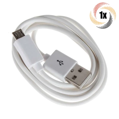 1x Cable OEM HTC Blanco Micro USB Universal Android Smartphone Cargador Cable Foto 1 de 3