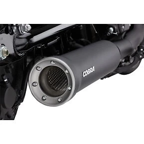 Глушитель надевающийся Cobra 2527B 4 дюйма черный для болта 13–17 Yamaha XV 950 - Изображение 1 из 2