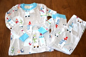 Pottery Barn Kids Icy Polar Bear Size 2T Tight Fit Childrens Pajamas Winter - Picture 1 of 4