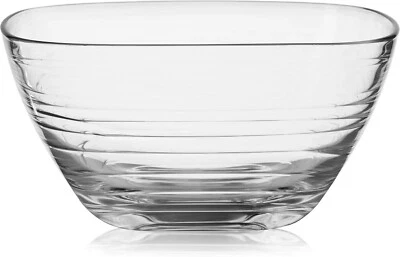 TIGELA DE SERVIR LIBBEY 9,5" AVIVA WAVE VIDRO MÉDIO FEITA NA ITÁLIA NOVA! - Imagem 1 de 3