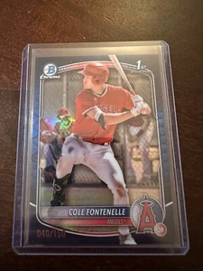 2025 Bowman Cole Fontenelle 1st Chrome Blue Reptilian /150 - Picture 1 of 3