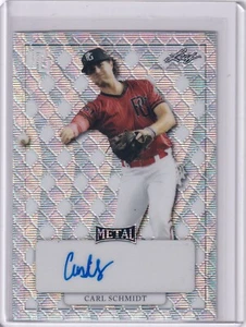 Carl Schmidt 2022 Hoja Perfecta Juego Placa y Proof Autos 1/1 'Metal' - Imagen 1 de 2