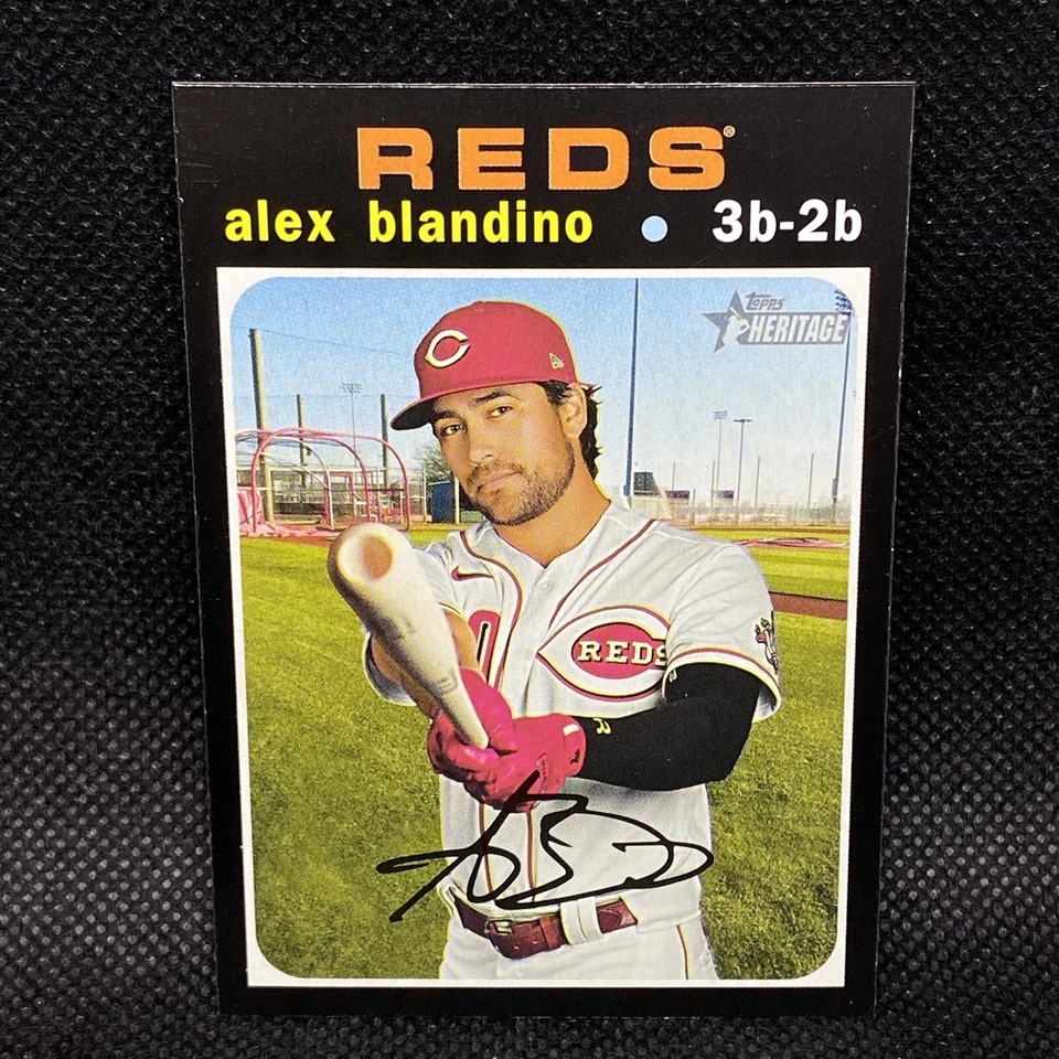 SP! 🚨2020 Topps Heritage Alex Blandino Cincinnati Reds #721 - Image 1 of 2