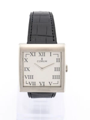 Corum Buckingham Hombre Reloj Pulsera Acero Inoxidable Atornillado Trasero Nuevo Antiguo Stock Foto 1 de 4