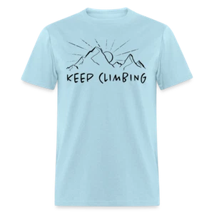 Camiseta para hombre Hiker Mountain Climbing Keep Climbing - Imagen 1 de 12