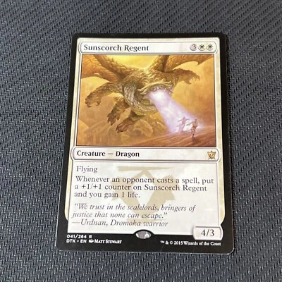 Sunscorch Regent Magic The Gathering Mtg Dragons of Tarkir Card - Image 1 of 4