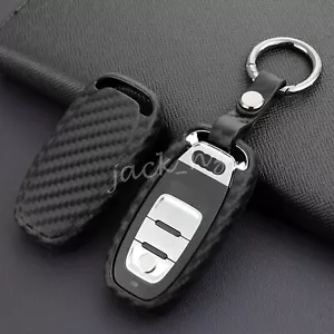 Llavero Llavero Funda Accesorios Para Audi A4 B8 A5 A6 A7 A8 Q5 Fibra Carbono - Imagen 1 de 8