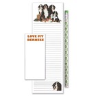 Bernese Mountain Dog To Do List Magnetic Shopping Pad Notepad And Pencil Gift Set