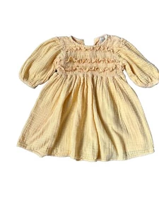Poppet & Fox Peasant Dress Size 5 Please See Photos Small Spot Under Ruffle U474 - Picture 1 of 4