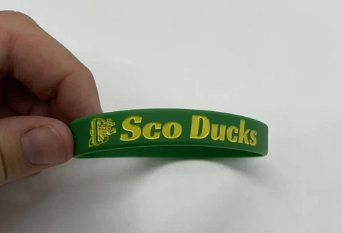NEW Oregon Ducks Football UO Donald Puddles Bracelet Wristband Band Green Cover