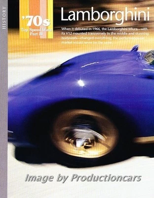 1966 1970s Lamborghini Miura Original Car Review Print Article J729 - Image 1 of 4