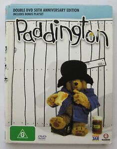 Paddington Bear 50th Anniversary Ed. 2 DVD Box Set R4 185 Minutes Approx. *GC*