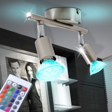 RGB LED bola de techo lámpara habitación residenciales iluminación lámpara cromo reborde RGB LED bola de techo lámpara habitación residenciales iluminación lámpara cromo reborde