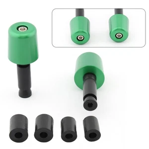 Pair Motorcycle 7/8" Handle Bar Ends Weights Grip Plug Caps Handlebar Slider - Picture 1 of 10