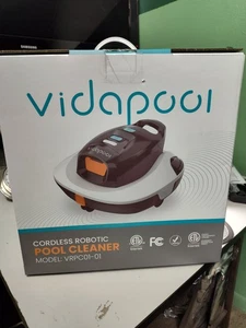 Vidapool Cordless Robotic Pool Vacuum Cleaner,Portable Swimming Pool Vacuum NEW - Picture 1 of 3