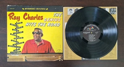  Ray Charles The Genius Hits The Road 1960 ABCS 335 Vinyl Record LP G+ - Image 1 of 4