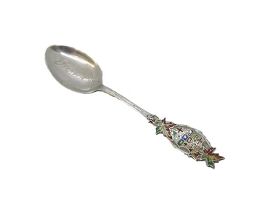 Sterling Silver & Enamel Ottawa Souvenir Spoon Vintage c1960 - Image 1 of 4