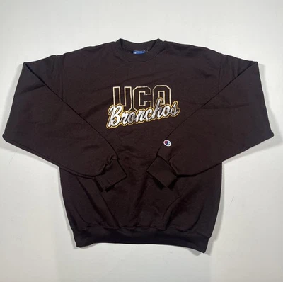 Suéter UCO Bronchos Mediano Marrón NCAA Universidad Cuello Redondo Pullover Sudadera Foto 1 de 4
