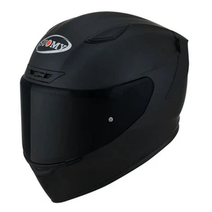 Suomy Track-1 Solid Motorcycle Helmet Matte Black - Picture 1 of 7