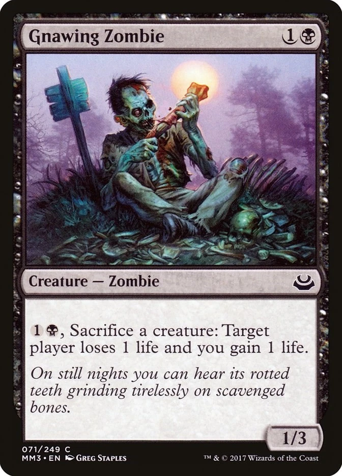 Gnawing Zombie 71 LP Foil Modern Masters 2017 MTG EN - Image 1 of 1