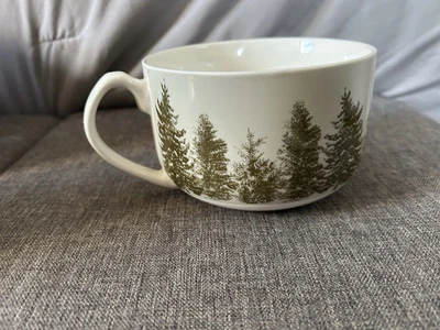 Taza de sopa TAG con diseño de bosque de pinos Foto 1 de 4