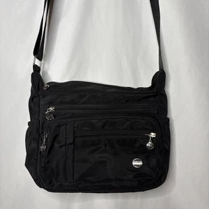 Jie L Shi Unisex schwarz Handtasche Geldbeutel verstellbar Schulter Umhängegurt - Bild 1 von 10