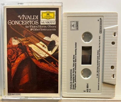 Vivaldi : Concertos For Flutes, Horns Oboes & Other Instruments (Cassette Tape) - Image 1 of 2