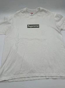 Supreme Berlin Box Logo White FW21 2021 Size L Used - Picture 1 of 16