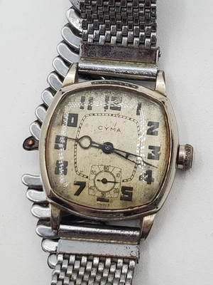Reloj Automático Hombre Cyma Vintage Hecho en Suiza Quince Joyas Usado** Foto 1 de 4