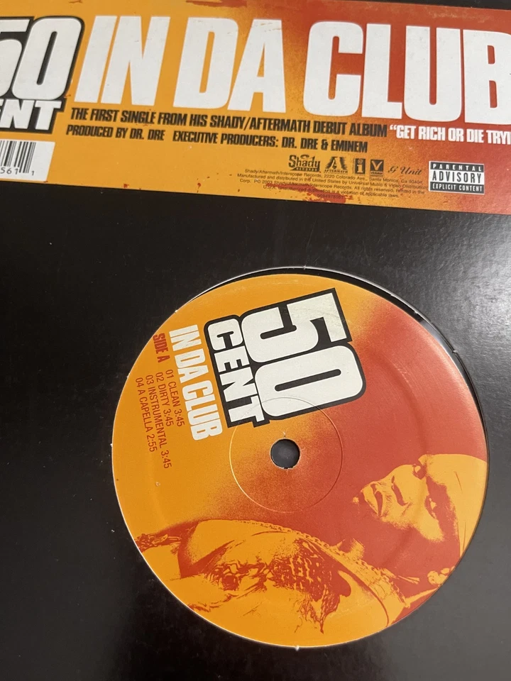50 Cent - In Da Club G+ Scratches - $4.99 Warehouse BINS - READ DESCRIPTION - Image 1 of 2