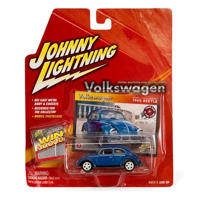 2004 Johnny Lightning Metallic Blue 1965 VOLKSWAGEN Beetle VW Bug - Image 1 of 4