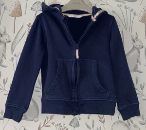 Niñas de 4-5 años - Sudadera con capucha azul marino con cremallera de M&S - Imagen 1 de 2