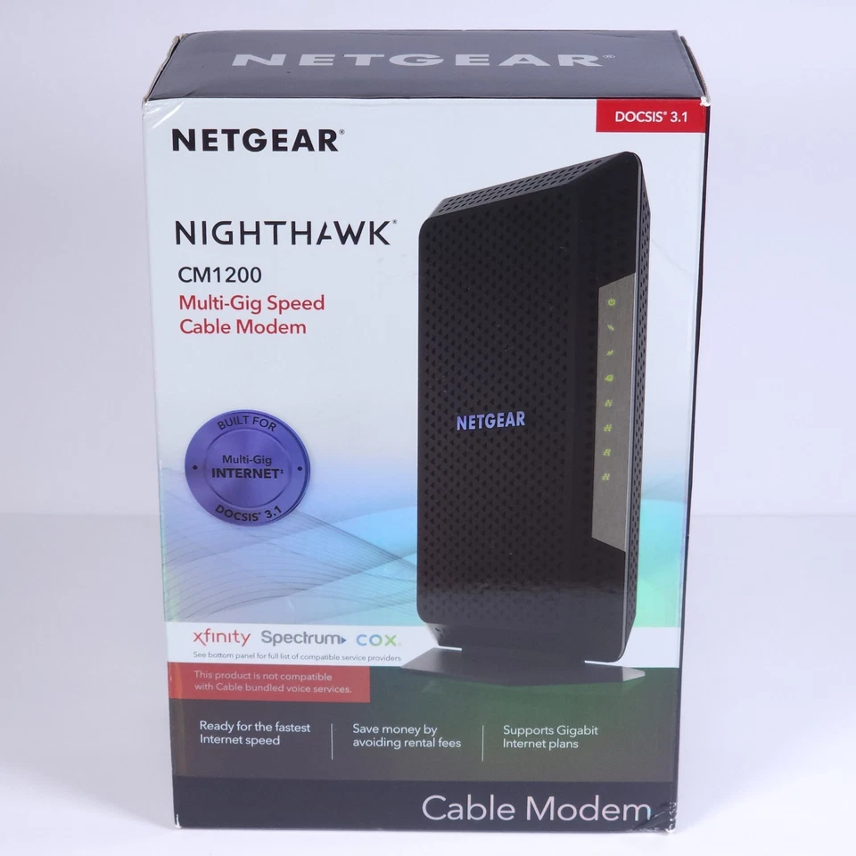 NETGEAR Nighthawk CM1200 Cable Modem  - Image 1 of 4
