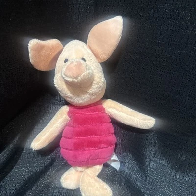 Disney Store Piglet Plush Authentic Genuine 14" Stuffed Animal Toy Pooh Pink  - Image 1 of 4
