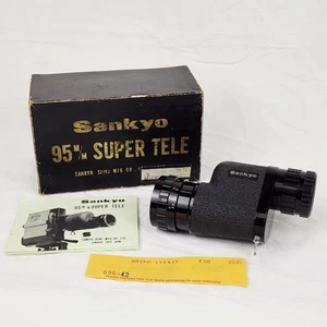 Vintage Sankyo Super 95mm Tele Monocular Spotting Scope with Box & Coupler Ring - Picture 1 of 18