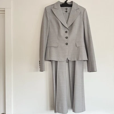 Ограниченный идеальный путешествий брюки костюм серый клетку женщин Топ Sz 6 брюки Sz 4 - Изображение 1 из 4