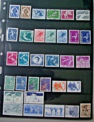 Estampillas de Suecia-Deportes-1947 a 1985-Usadas/Sin usar-MLH-Bandy Ball, Hockey, Gimnasia Foto 1 de 4