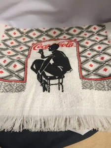 Vintage Coca-Cola Coke Cannon 100% Cotton Terry Kitchen Towel  - Picture 1 of 6