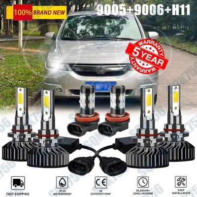 Faro LED alto bajo antiniebla para Honda Odyssey2005-2007 2008 2009 2010 Foto 1 de 4