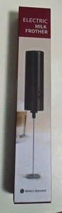 Nuevo en caja Espumador de Leche, Espumador Eléctrico, Portátil, Funciona con Pilas Mango Negro - Imagen 1 de 5