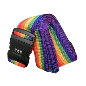 Luggage Strap Lockable Portable 400cmx5cm Travel Belt Buckle Packing Strap - Picture 1 of 7