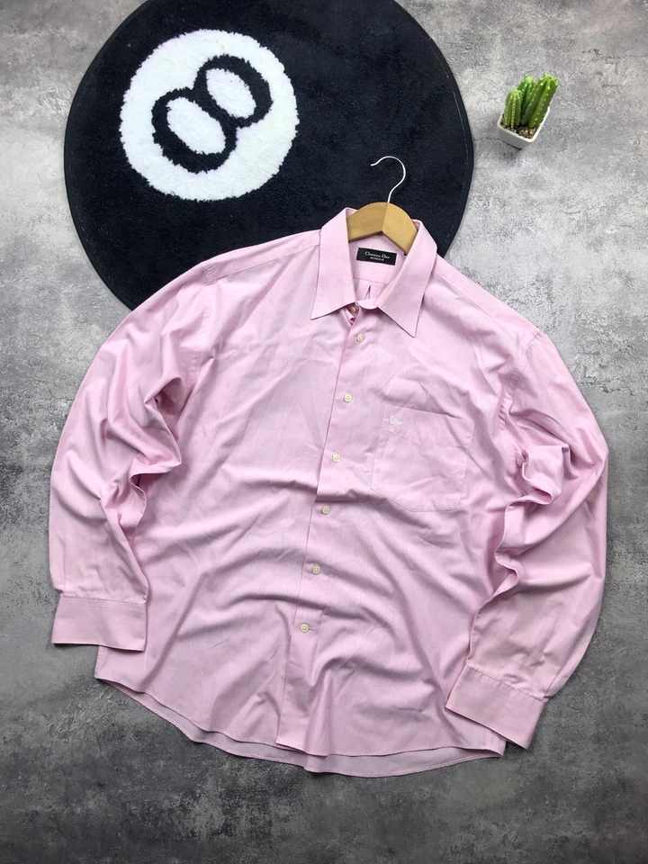 Cristian Dior Monsieur Luxury Mini Logo Minimalistic Shirt - Image 1 of 4